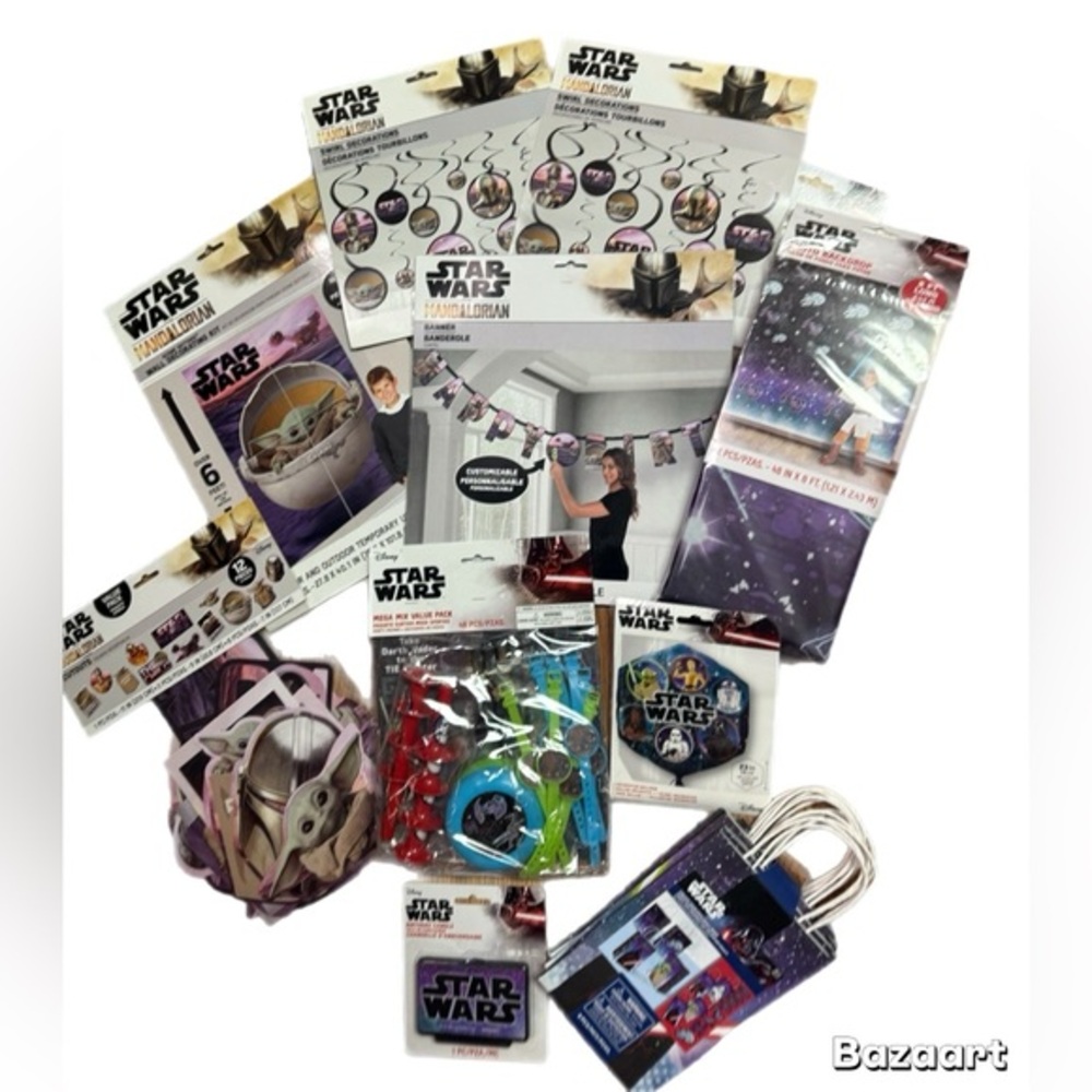 Star Wars Party Supplies Set - Purple, Black, White